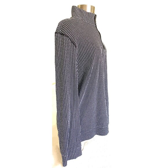 JERMYN & BOND Long Sleeve Mesh Pattern Men's Polo Shirt - Size M/M - Picture 3 of 9